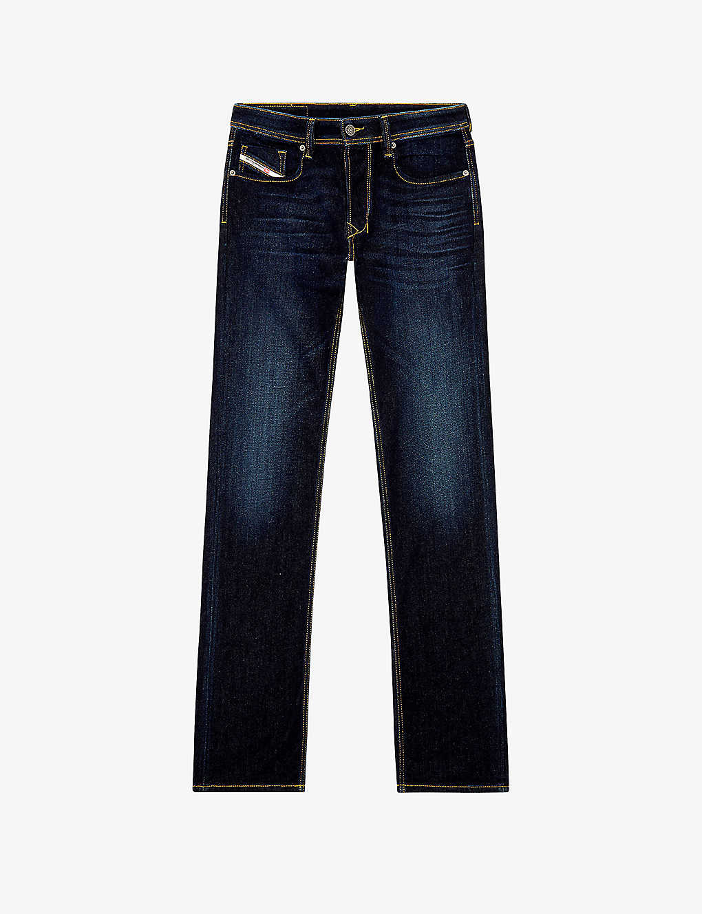 Diesel Mens 1 1985 Larkee Faded-wash Straight-leg Stretch-denim Jeans In Blue