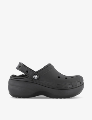 CROCS Classic shearling lined rubber clogs Selfridges