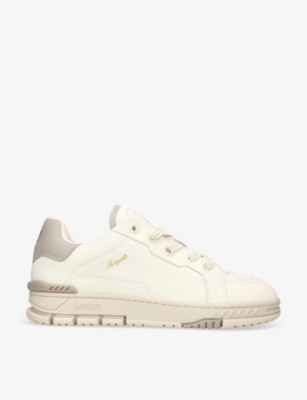 Axel Arigato Mens Cream Area Haze Leather Low-top Trainers In Cream