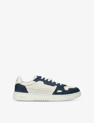 AXEL ARIGATO MENS AXEL ARIGATO DICE LEATHER AND SUEDE LOW-TOP TRAINERS