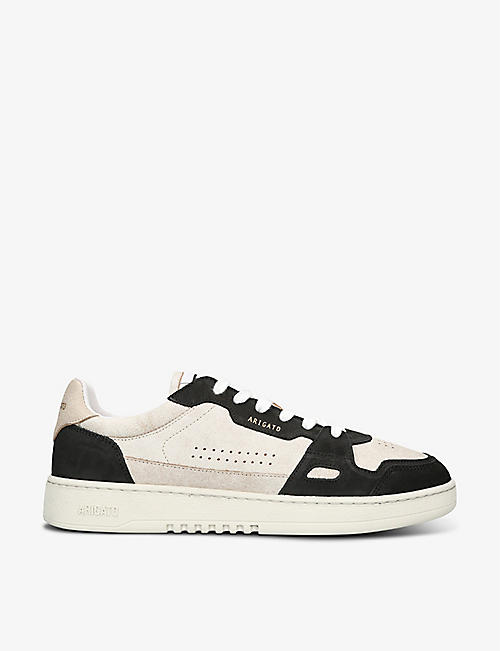 AXEL ARIGATO: Dice leather and suede low-top trainers