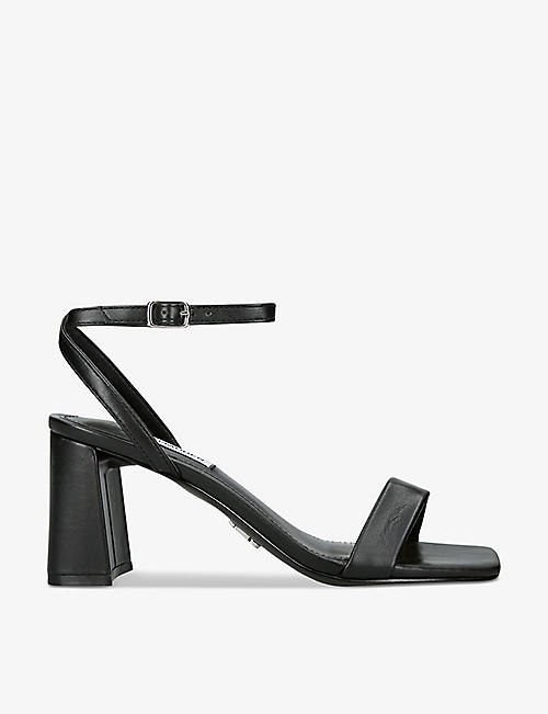 STEVE MADDEN: Luxe open-toe faux-leather heeled sandals