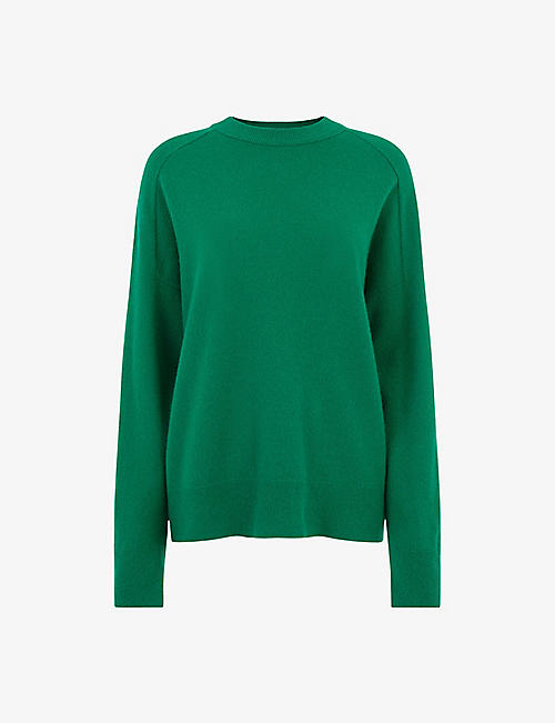 WHISTLES: Relaxed-fit round-neck wool jumper