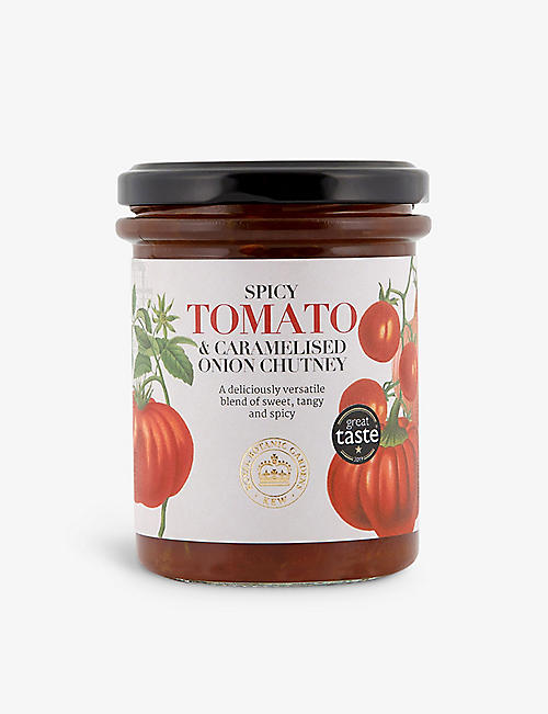 KEW GARDENS PRESERVES: Spicy Tomato & Caramelised Onion chutney 210g