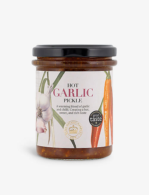 KEW GARDENS PRESERVES: Hot Garlic pickle 210g