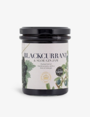 KEW GARDENS PRESERVES: Blackcurrant & Sloe Gin jam 225g