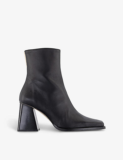 ALOHAS: South block-heel leather ankle boots
