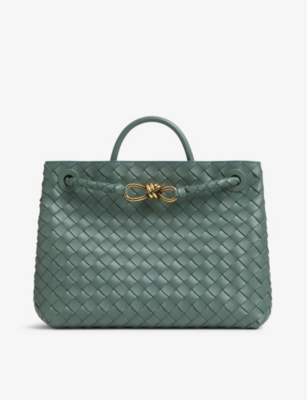 BOTTEGA VENETA: Andiamo medium leather top-handle bag