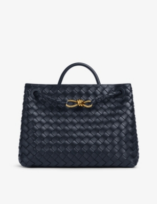 Bottega Veneta Space-vintag Andiamo Medium Leather Top-handle Bag ...