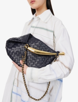 BOTTEGA VENETA: Sardine small leather top-handle bag