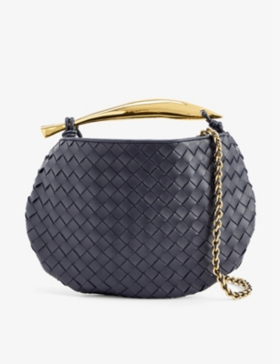 Bottega Veneta Borsa Small Sardine Leather Bag In Space-m Brass