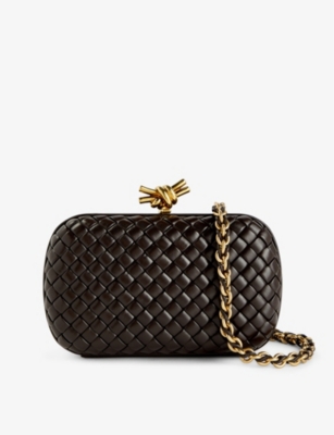 BOTTEGA VENETA: Knot mini leather cross-body bag