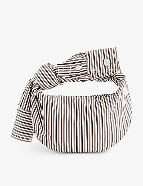 BOTTEGA VENETA: Jodie striped leather shoulder bag