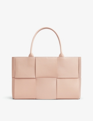 Bottega Veneta Pink Medium Arco Tote In Lotus-gold
