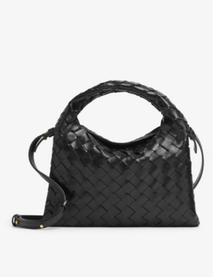BOTTEGA VENETA: Hop mini intrecciato-weave leather shoulder bag