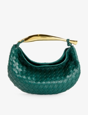 Sardine Intrecciato-weave leather top-handle bag