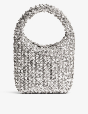 BOTTEGA VENETA: Cabat mirrored leather top-handle bag
