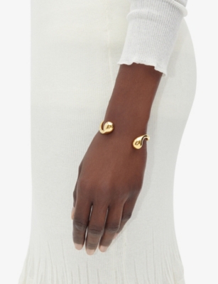 Shop Bottega Veneta Womens Yellow Gold Drop 925 Sterling-silver Bracelet