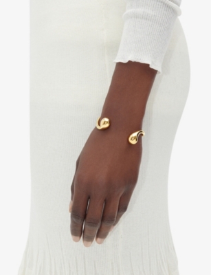 Bottega Veneta Womens Yellow Gold Drop 925 Sterling-silver Bracelet In Yellow Gold