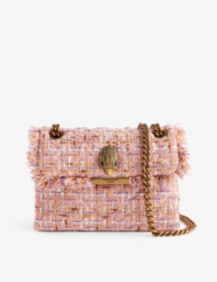 KURT GEIGER LONDON: Mini Kensington tweed cross-body bag