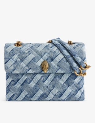 Large Kensington woven cross body bag
