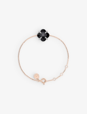 THE ALKEMISTRY: The Alkemistry x Morganne Bello 18ct rose-gold, 3.74ct black onyx and 0.06ct diamond bracelet