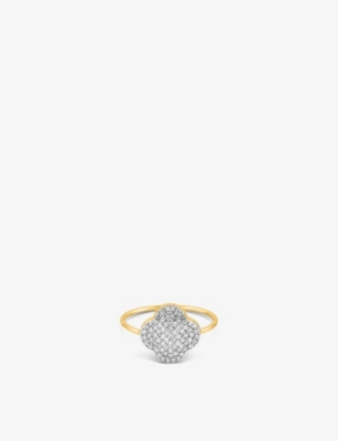 The Alkemistry Womens Yellow Gold X Morganne Bello 18ct Yellow-gold And 0.284ct Diamond Ring