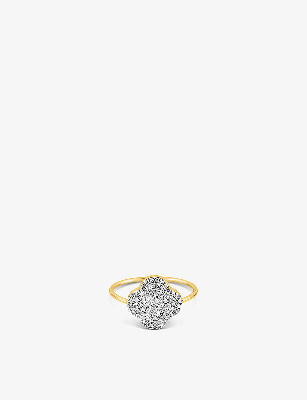 The Alkemistry Womens Yellow Gold X Morganne Bello 18ct Yellow-gold And 0.284ct Diamond Ring