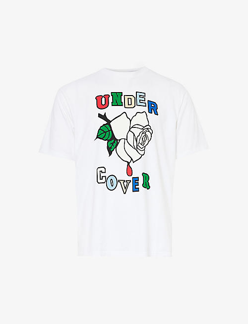 UNDERCOVER: Graphic-print crewneck cotton-jersey T-shirt