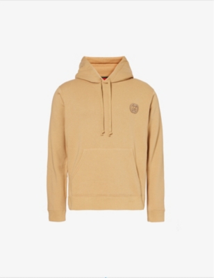 GUCCI: Brand-appliqué kangaroo-pocket cotton-jersey hoody