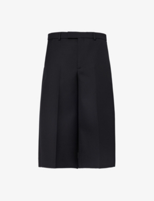 GUCCI: Cropped wide-leg wool-blend trousers