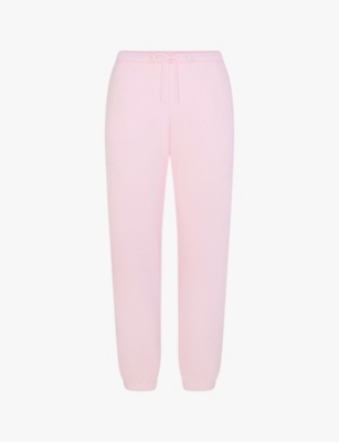 Skims Womens Cherry Blossom Elasticated-waist Fleece Jogging Bottoms