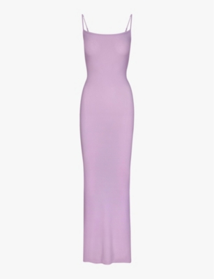 Soft Lounge ribbed stretch-modal maxi dress - Cotton Candy