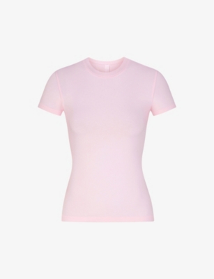 Skims Womens Cherry Blossom New Vintage Short-sleeve Stretch-cotton T-shirt