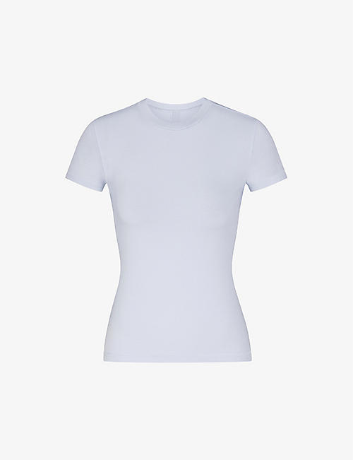 SKIMS: New Vintage short-sleeve stretch-cotton T-shirt