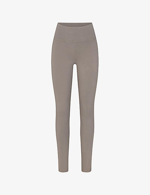 SKIMS: Outdoor high-waisted stretch cotton-blend leggings