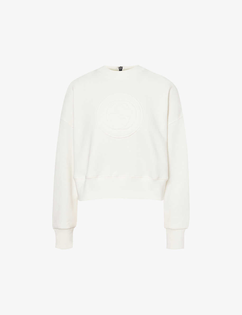 Gucci Womens Sunlight Mix Logo-embroidered Zip-through Cotton-jersey Sweatshirt In White