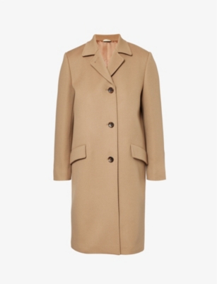 Gucci single breasted wool coat top