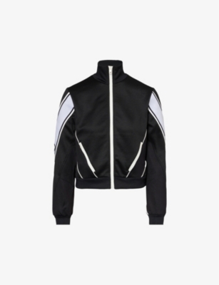 Gucci Interlocking G-embroidered Zip-up Sweatshirt In Monochrome