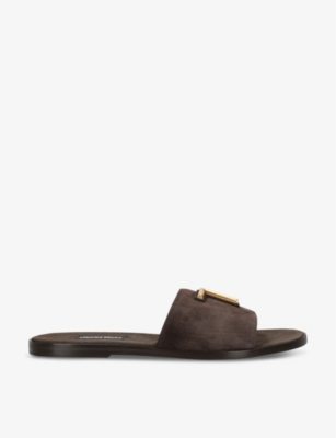 Mens black designer on sale sliders