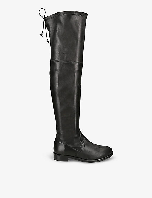STUART WEITZMAN: Lowland Bold leather over-the-knee boots