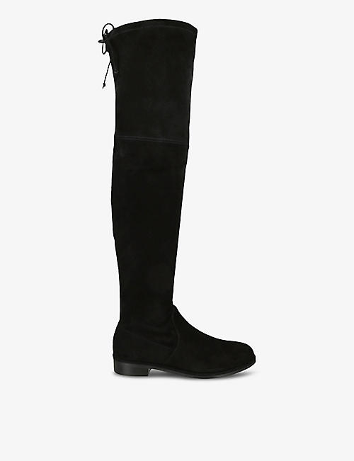 STUART WEITZMAN: Lowland Bold suede over-the-knee boots