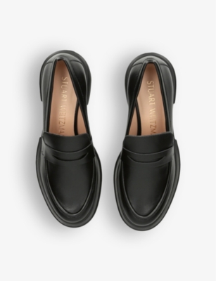 STUART WEITZMAN: Soho lug-sole leather loafer