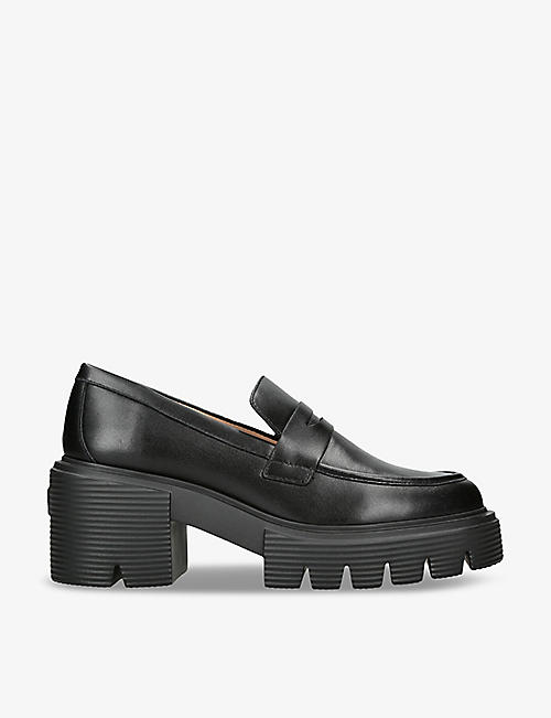 STUART WEITZMAN: Soho lug-sole leather loafer