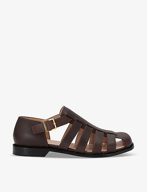LOEWE: Campo buckled leather sandals