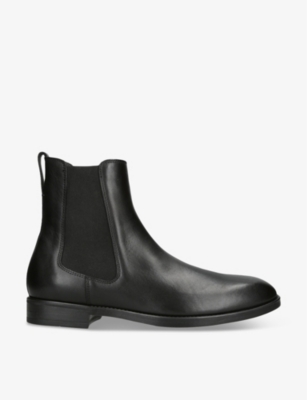 Tom Ford Womens Black Dressing Gownrt Leather Chelsea Boots