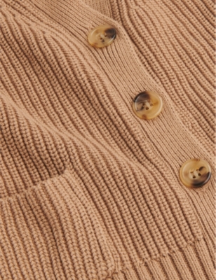 WHISTLES: Nora slip-pocket cotton cardigan 3-9 years