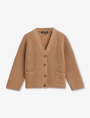 WHISTLES: Nora slip-pocket cotton cardigan 3-9 years