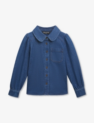 Whistles Boys Blue Kids Hazel Chest-pocket Denim Shirt 3-9 Years