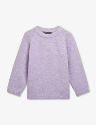 WHISTLES: Round-neck textured wool-blend jumper 3-10 years
